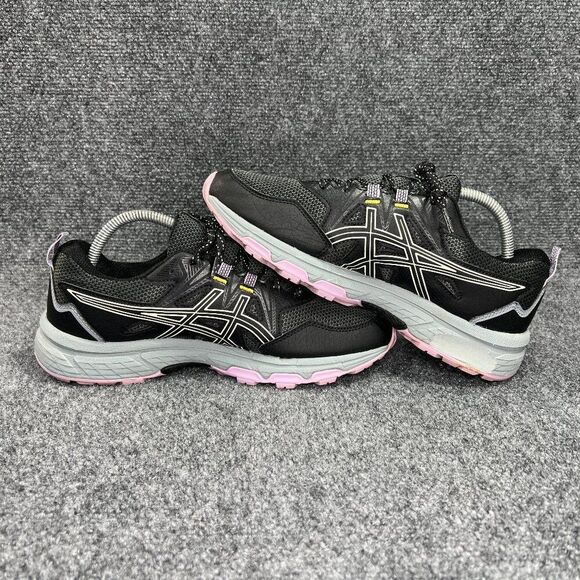 Asics Gel-Venture 8 Running Shoes Womens Size 9.5W Black Athletic Trail Training - Picture 7 of 11